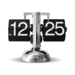 Flip Mechanical Desk Clock-black