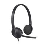 Logitech H340 USB Computer Headset-black