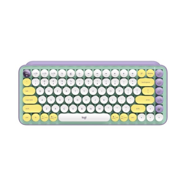 Logitech pop keys wireless mechanical emoji keyboard-daydream mint