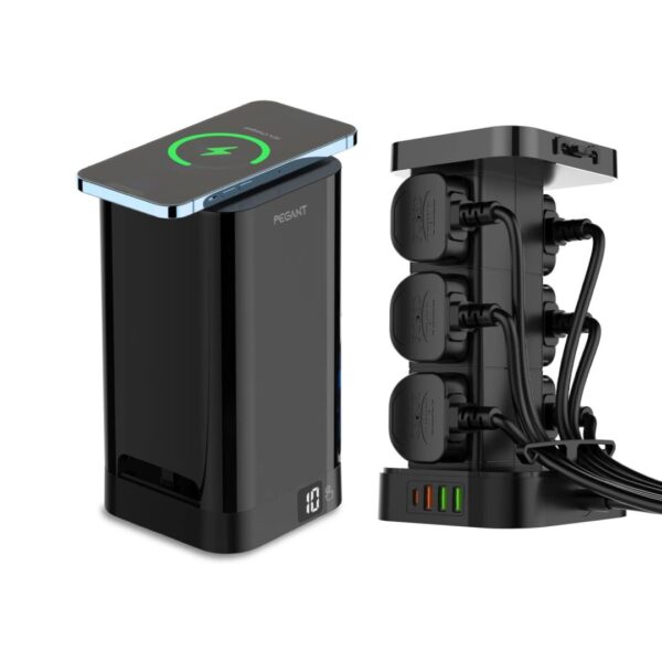 Pegant 3-in-1 usb-c tower power extension