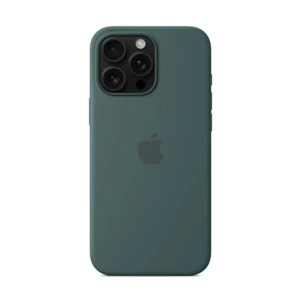 iPhone 16 Pro Max Silicone Case with MagSafe-Lakegreen