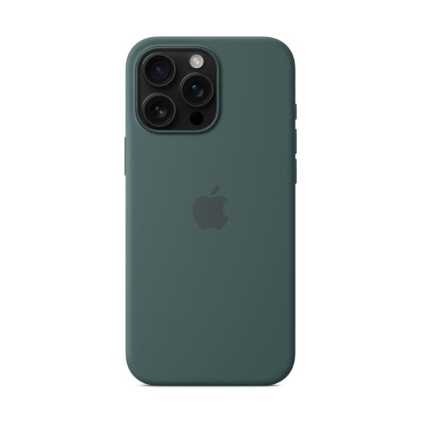 Iphone 16 pro max silicone case with magsafe-lakegreen
