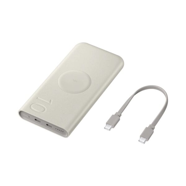 25W 10,000 mAh Wireless Battery Pack, Beige-2