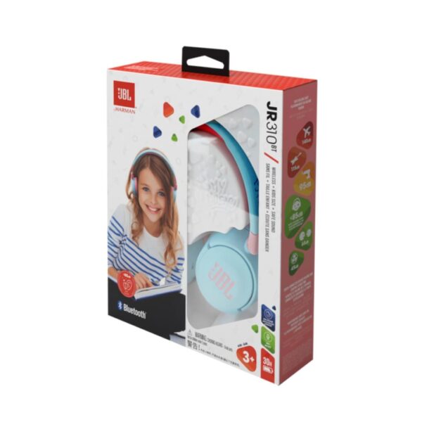 JBL Jr310BT Kids Wireless On-Ear Headphones-box