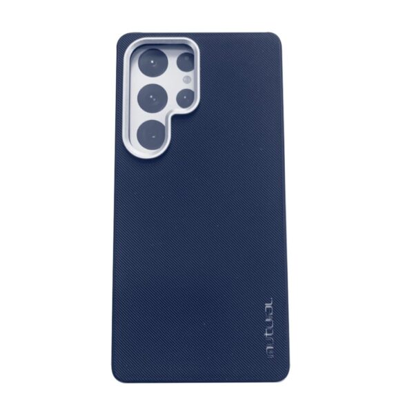 Mutural diagonal strip series cover for samsung galaxy s25-blue