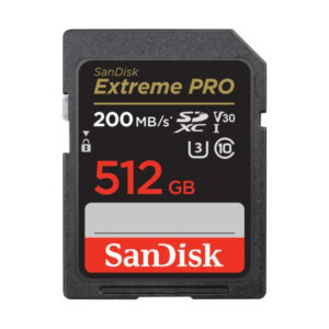 Sandisk 512gb ultra uhs i sd card 150mb/s for dslr