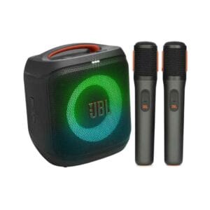 JBL PartyBox Encore Essential 2 Bluetooth Speaker with 2 Wireless Microphones