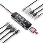 Promate 11-in-1 Transparent Ultra-Fast Multiport USB-C Hub (TransHub-Pro)
