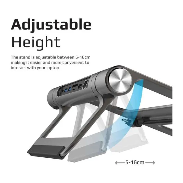 Promate PrimeBase-C 100W Multiport USB-C Hub with Kick-Stand-2