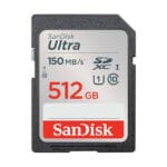 SanDisk 512GB Ultra UHS I SD Card 150MB/s for DSLR