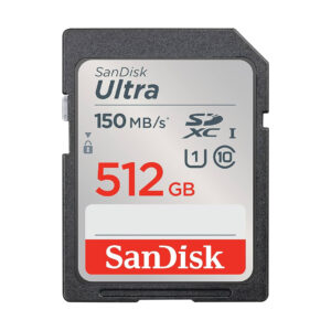 SanDisk 512GB Ultra UHS I SD Card 150MB/s for DSLR