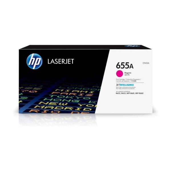 Hp 655a magenta original laserjet toner cartridge (cf453a)