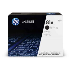 HP 81A Black Original LaserJet Toner Cartridge, CF281A