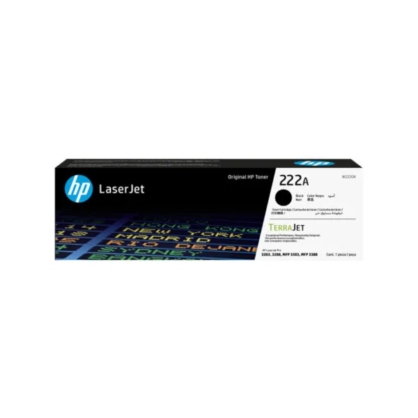 Hp 222a black laserjet toner cartridge (w2220a)