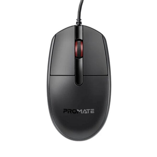 Promate cm-1200 ergonomic wired optical mouse