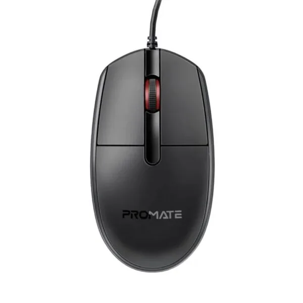 Promate cm-1200 ergonomic wired optical mouse