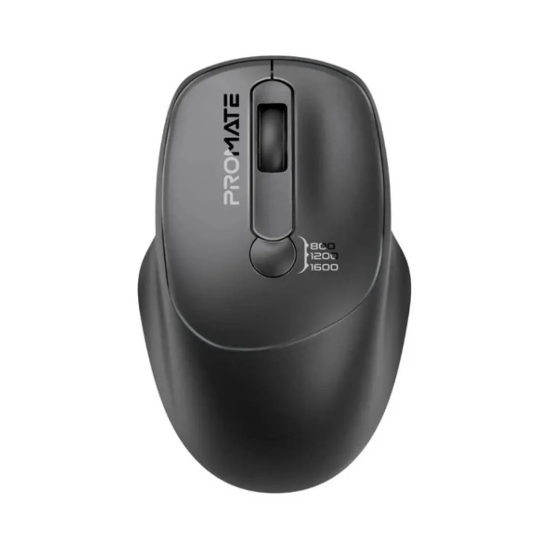 Promate uniglide ezgrip™ ergonomic wireless mouse