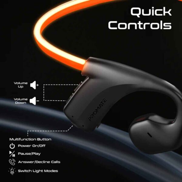 Promate AudioConduct High-Endurance Wireless Neckband Earphones-1