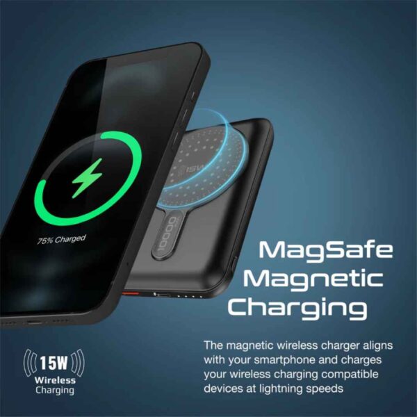 Promate MagSafe Wireless Charging Power Bank(PowerMag-10Pro)-1