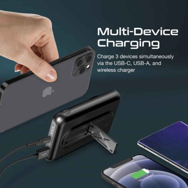 Promate MagSafe Wireless Charging Power Bank(PowerMag-10Pro)-2