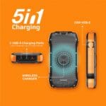 Promate 20000mAh Rugged EcoLight™ Solar Power Bank (SolarTank-20PDQi)