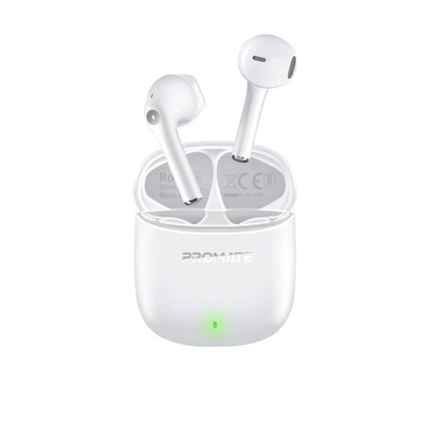 Promate lima high definition enc tws wireless earbuds with intellitouch