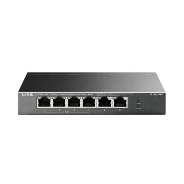 Tp-link tl-sf1006p — 6-port 10/100mbps desktop switch with 4-port poe+