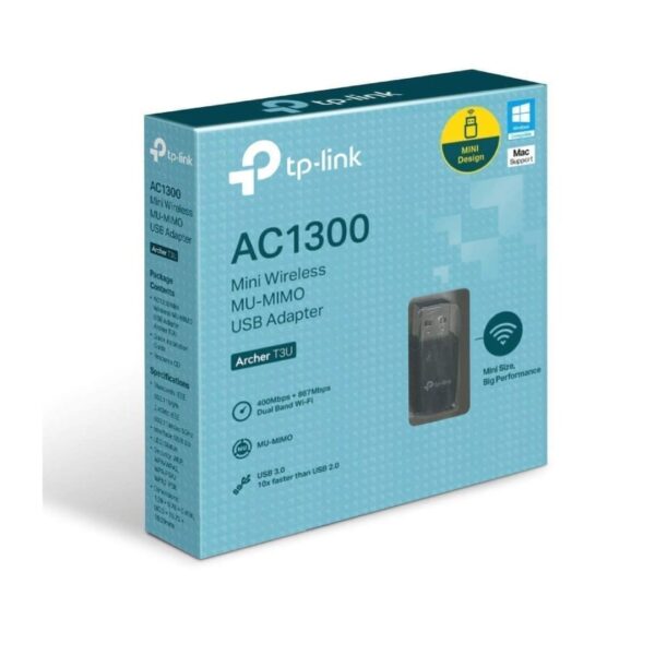 TP-Link AC1300 Mini Wireless MU-MIMO USB Adapter - Archer T3U-1