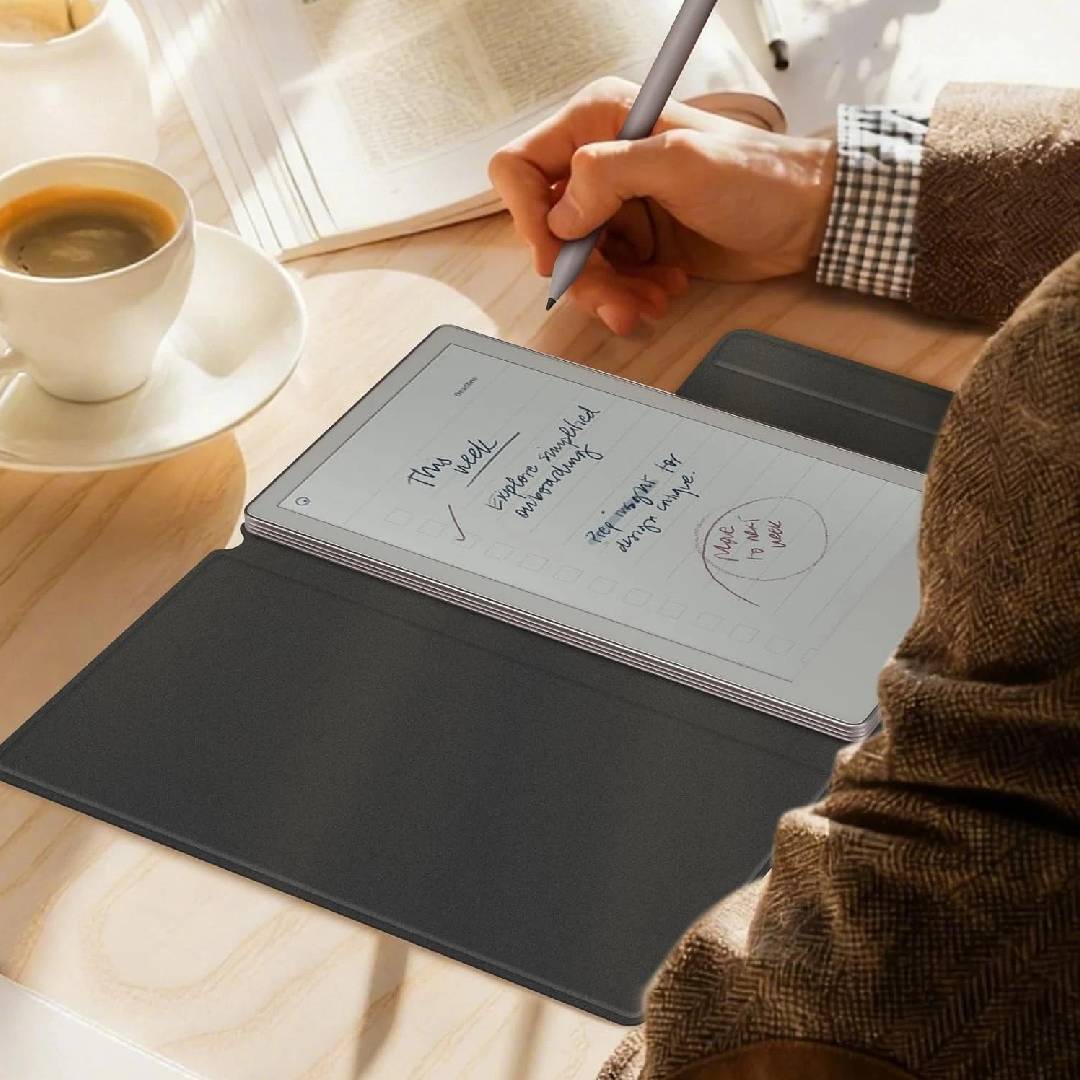 TiMOVO Custodia Magnetica Per Remarkable Paper Pro Move 7.3” (2025) – Copertina A Libro Con Fibbia Porta Penna, Supporto Per Sveglia/sonno Automatico, Denim Nero