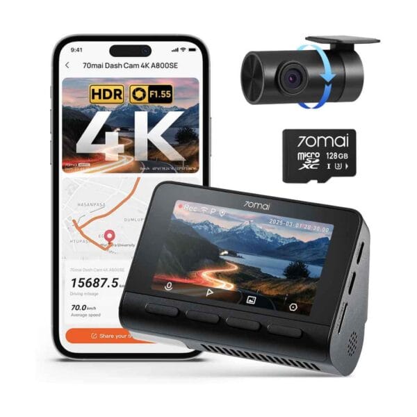 70mai a800se dash cam car front rear 4k uhd+1080p with gps wifi 70mai a800se dash cam car front rear 4k uhd+1080p with gps wifi