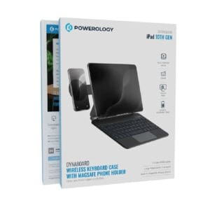 Powerology DynaBoard Wireless Keyboard Case With MagSafe Phone Holder