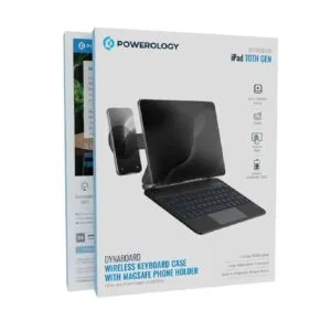 Powerology DynaBoard Wireless Keyboard Case With MagSafe Phone Holder