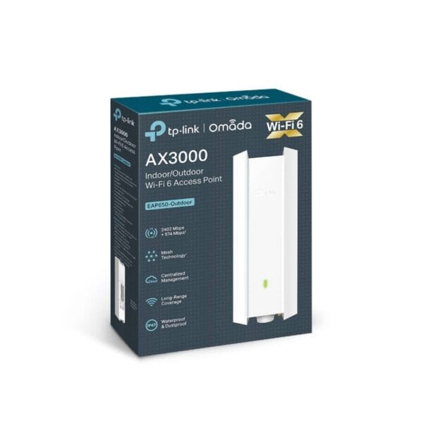 Tp link eap650 indoor/outdoor wi-fi 6 access point.