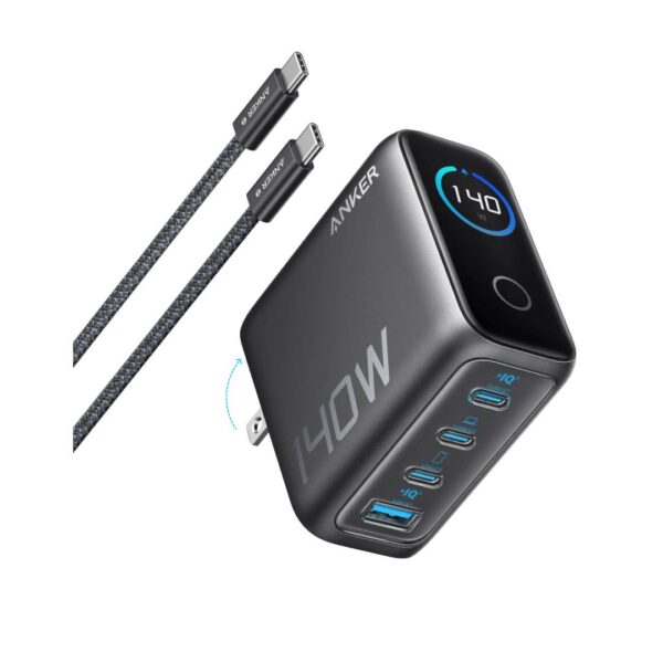 140w 2 Anker zolo 140w gan charger (4-port, pd 3. 1) — b2697kz1