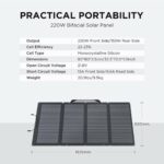 EcoFlow 220W Bifacial Portable Solar Panel (SOLAR220W)