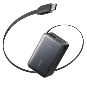 Anker Nano Power Bank (10K, 45W, Retractable Cable)