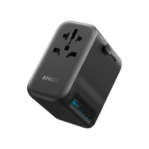 Anker nano 4-in-1 travel adapter gan 65w pd usb-c charger international power adapter - a9213k12 