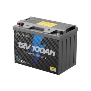 Ecoflow lithium 12v 100ah deep cycle lifepo4 battery (ef-pk-b12-1)