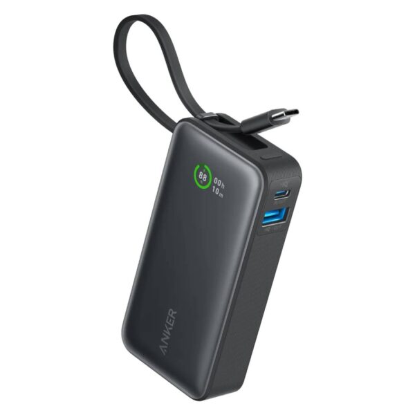 Anker nano power bank (10k, 30w, built-in usb-c cable) — a1688h11