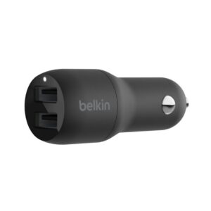 Belkin boost charge dual usb-a port car charger, 24w