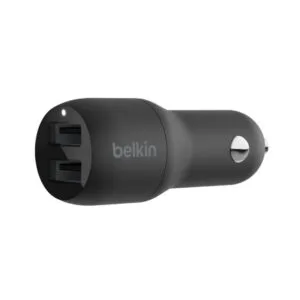 Belkin Boost Charge Dual USB-A port car charger, 24W