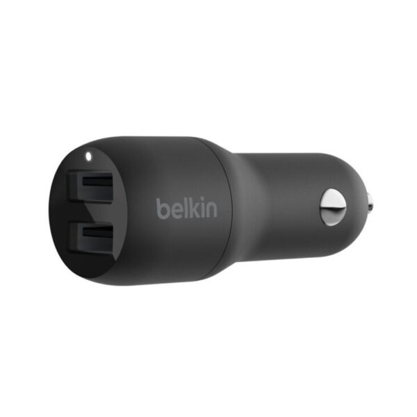 Belkin boost charge dual usb-a port car charger, 24w Belkin boost charge dual usb-a port car charger, 24w