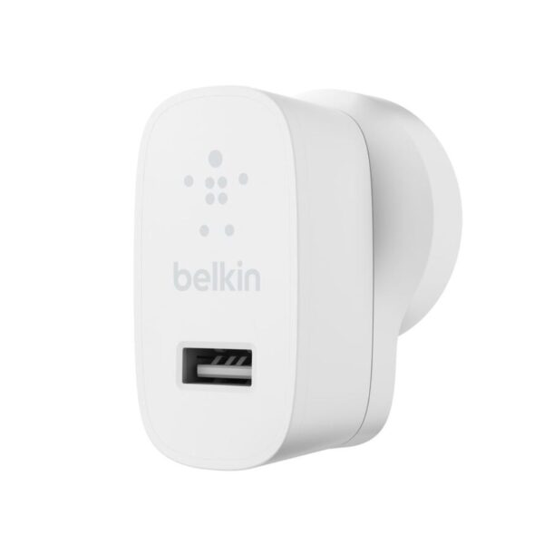 Belkin boostcharge usb-a wall charger (12w)- wca002mywh