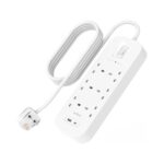 Belkin Power Strip Surge Protector 6 Output 650J, 18W, USB A + C- SRB002ar2M