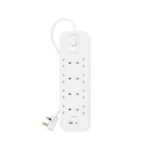 Belkin Power Strip Surge Protector 8-output 900J, 18W, USB A + C- SRB003ar2M