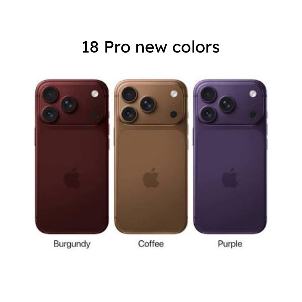 18 pro new colors