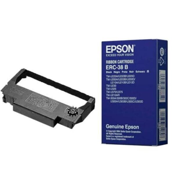 Epson erc 38b black ribbon cartridge