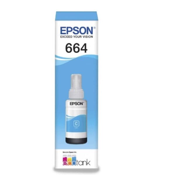 Epson t6642 ecotank cyan ink bottle 70. 0 ml