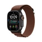 Apple Watch Ultra 4-Black-Alpine Loop-Burgundy-1 Apple Watch Ultra 4-Black-Alpine Loop-Burgundy-1