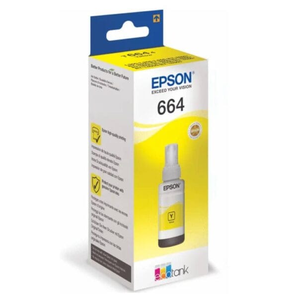 Epson t6644 ecotank yellow ink bottle 70. 0 ml